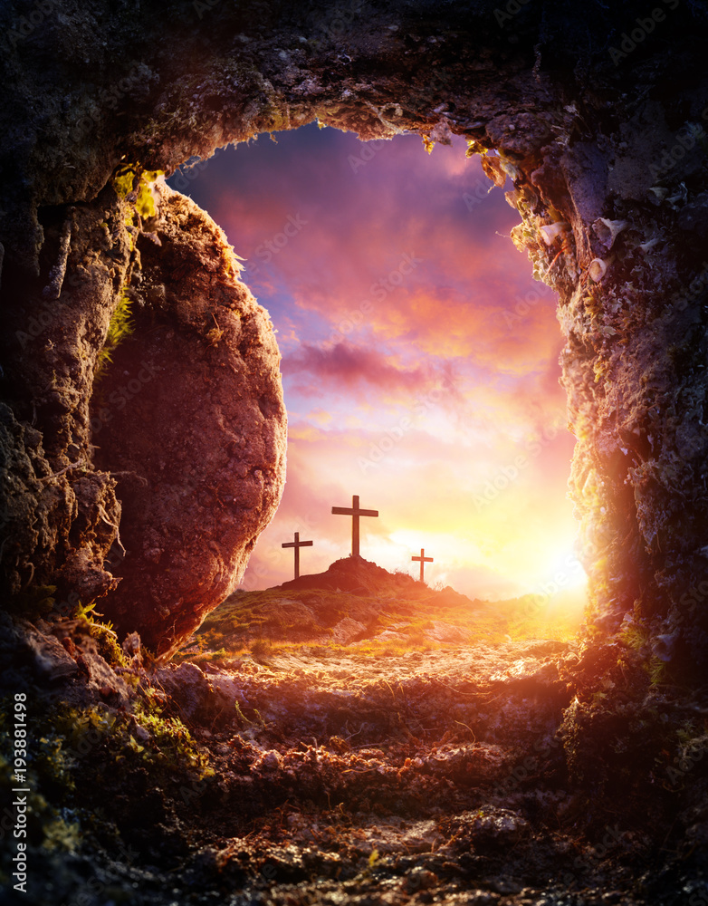 Photo & Art Print Empty Tomb - Crucifixion And Resurrection Of Jesus Christ