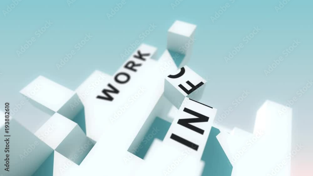 Smart data words animated with cubes Smart data words animated with cubes