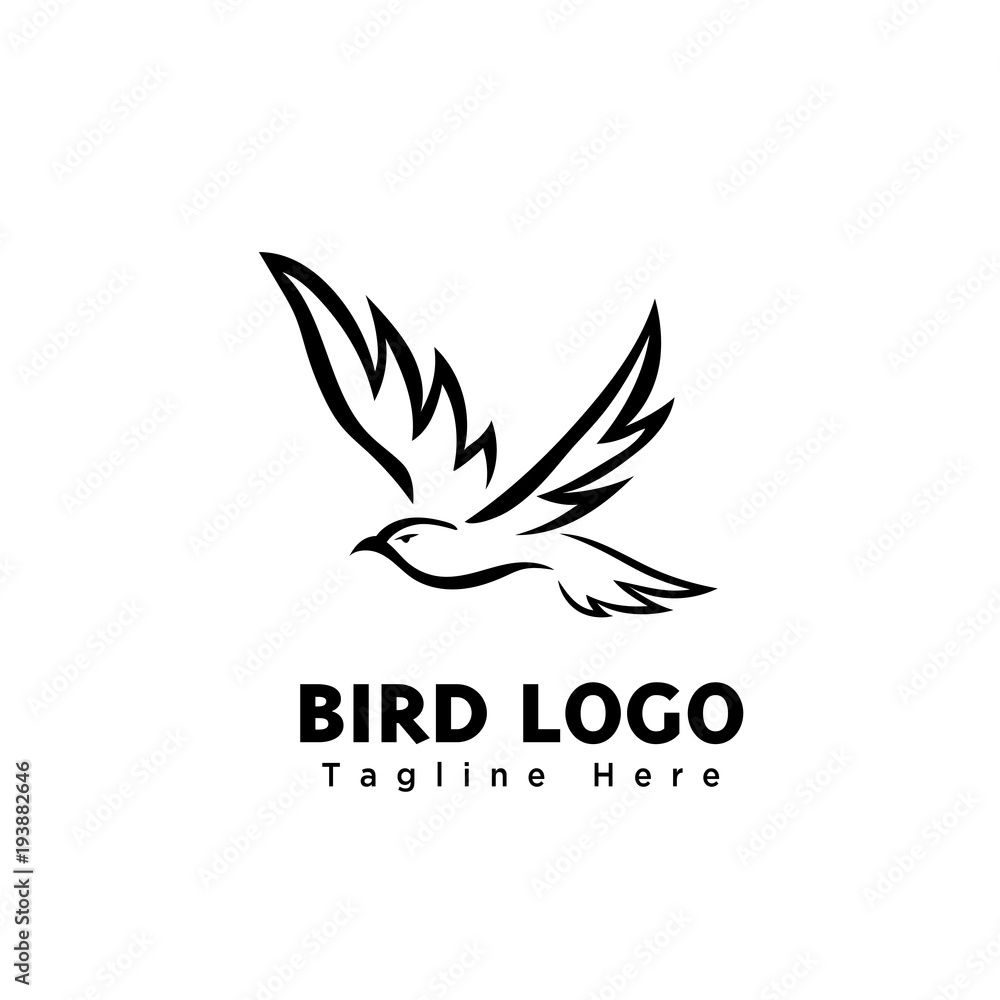 Fototapeta premium eagle bird fly logo