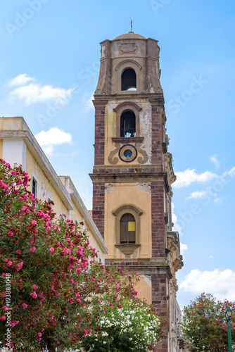 Bell tower of the Lipari Cathedral photo