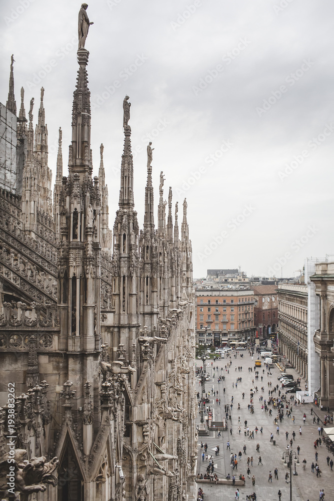 View of Piazza del Duomo in Milan
