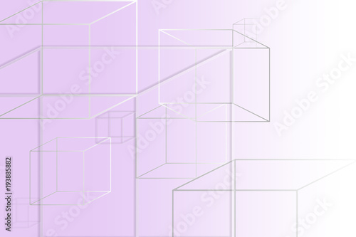 Multi-colored square figures on a purple background with a place under the text.