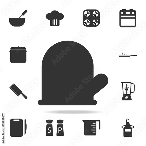 gloves icon. Set of Chef and kitchen  element icons. Premium quality graphic design. Signs and symbols collection icon for websites, web design, mobile app