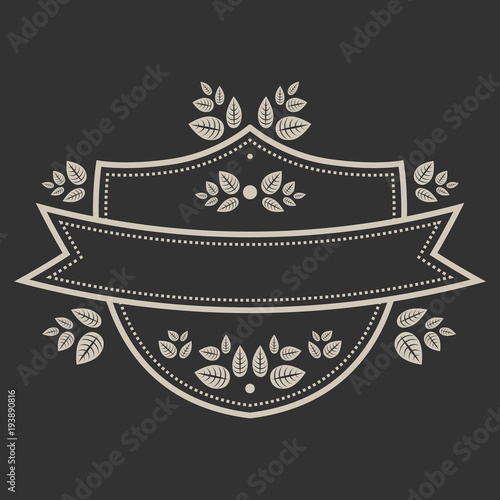 Vintage vector vignette