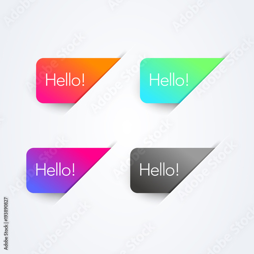 Vector Illustration abstract colorful Square Elements with place for text und modern stylish colors.
