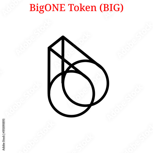 Vector BigONE Token (BIG) logo photo