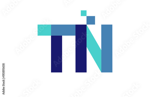 TN Digital Ribbon Letter Logo © vectorlia