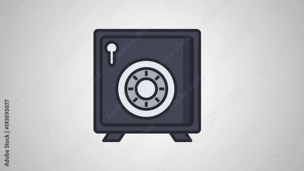 Bitcoins and diamond protected in strongbox High Definition animation colorful scenes Bitcoins and diamond protected in strongbox High Definition animation colorful scenes