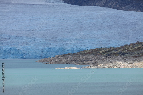 Styggevatnet with the Austdalsglacier Norway photo