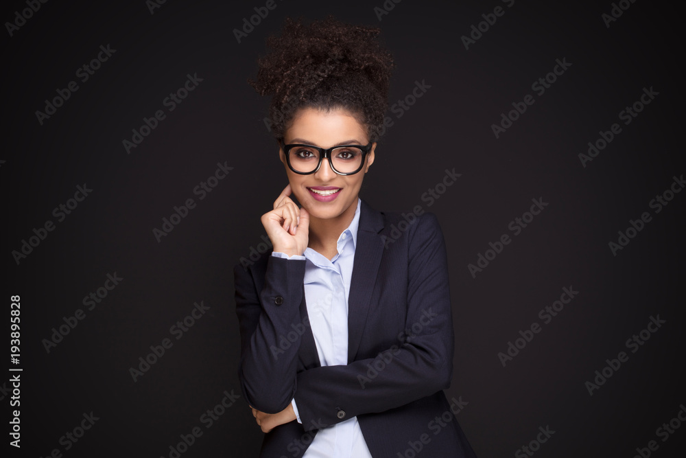 Young beautiful business woman posing. Young beautiful business woman posing.