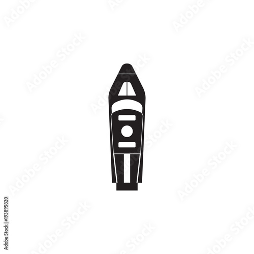 luxury yacht icon. Element of transport view from above icon. One of the collections icon for website design and development, app development mobile concept. Premium icon