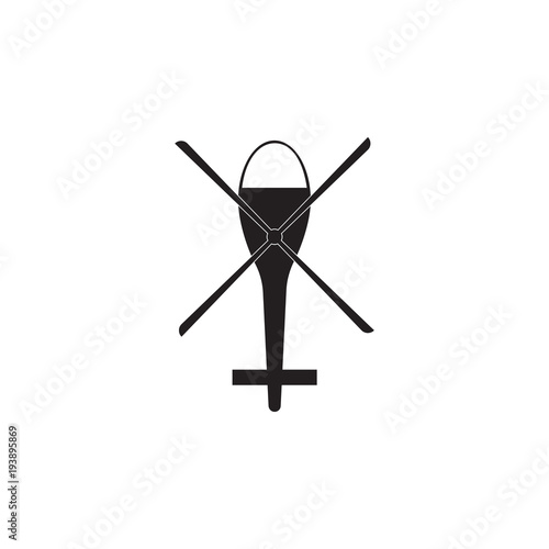helicopter icon. Element of transport view from above icon. One of the collections icon for website design and development, app development mobile concept. Premium icon