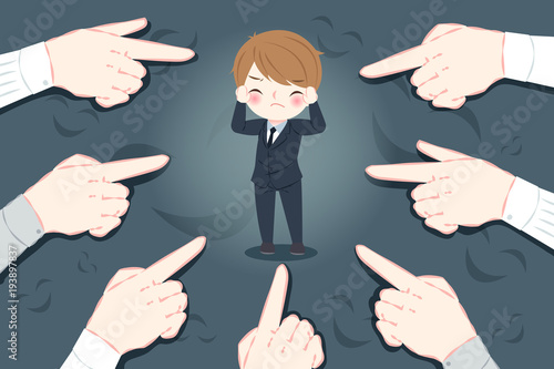 blusinessman with bullying concept