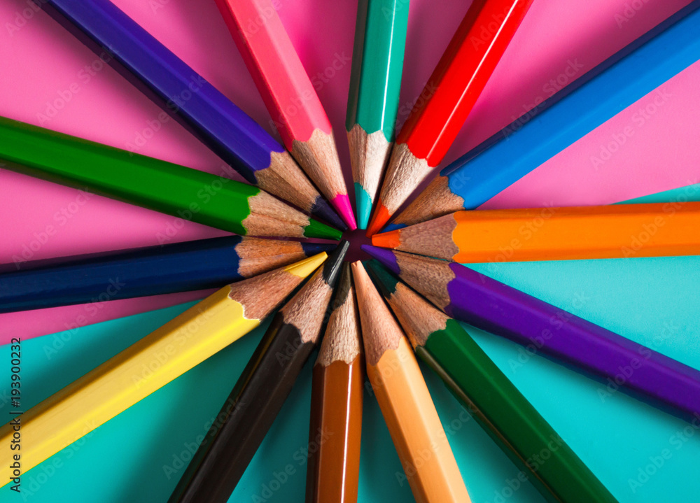 color pencil mockup for design