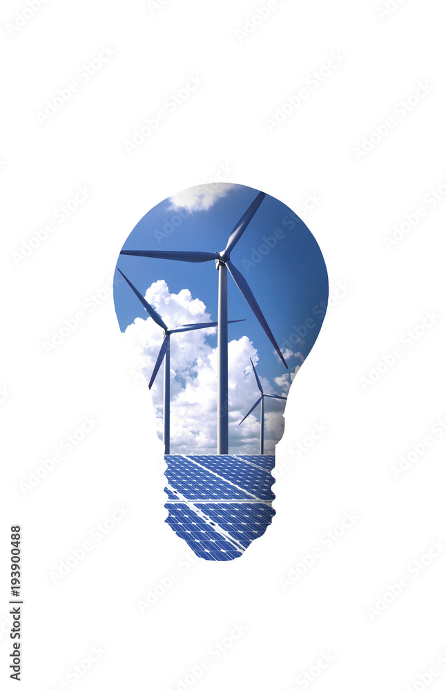 New energy and energy-saving light bulbs such as solar energy and wind energy New energy and energy-saving light bulbs such as solar energy and wind energy