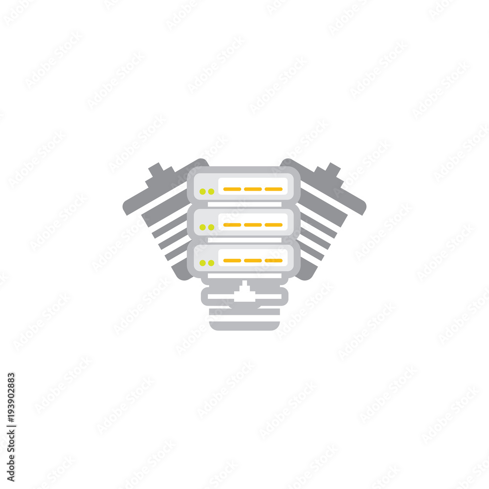 Server Engine Logo Icon Design Server Engine Logo Icon Design