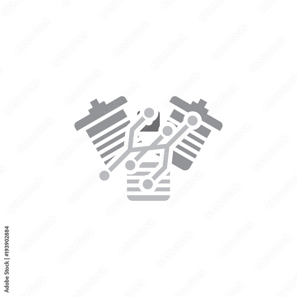 Digital Engine Logo Icon Design Digital Engine Logo Icon Design