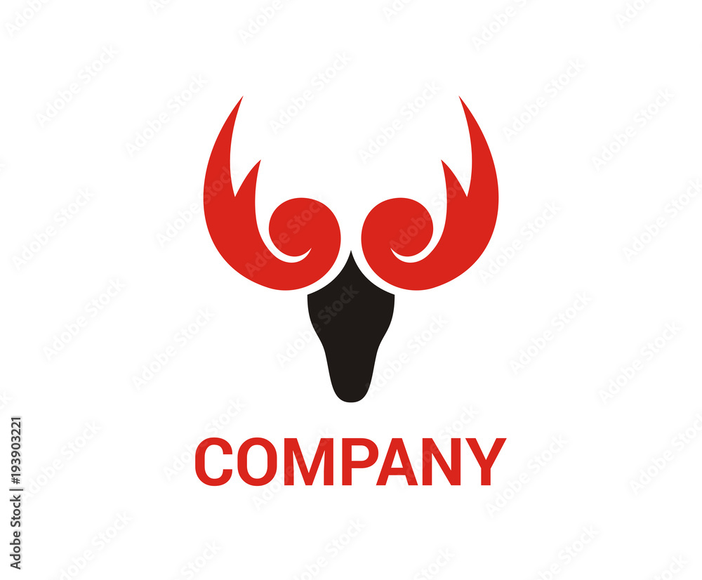deer head logo concept 1 deer head logo concept 1