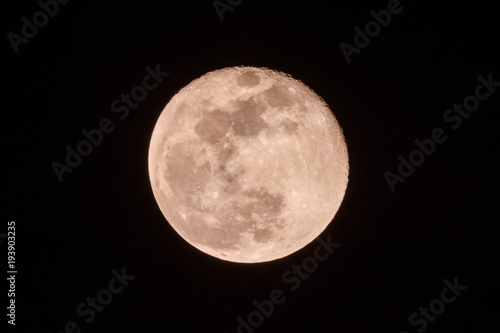 Full moon in a sky at night