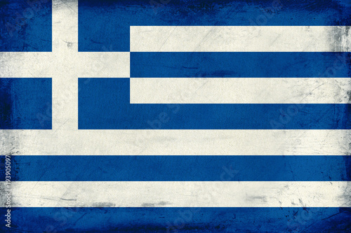 Vintage national flag of Greece background