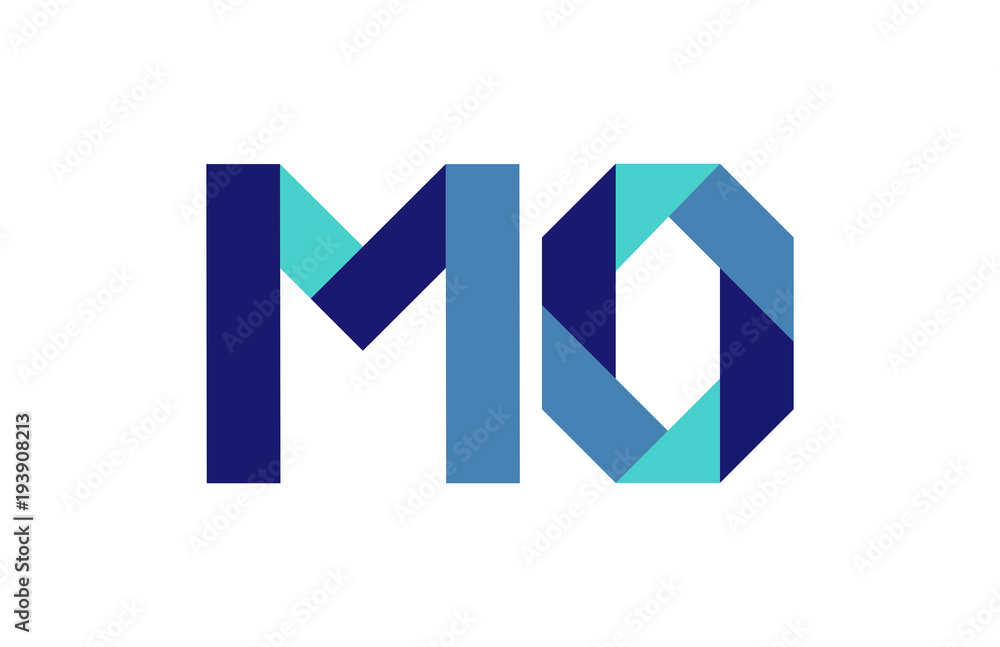 MO Ribbon Letter Logo MO Ribbon Letter Logo