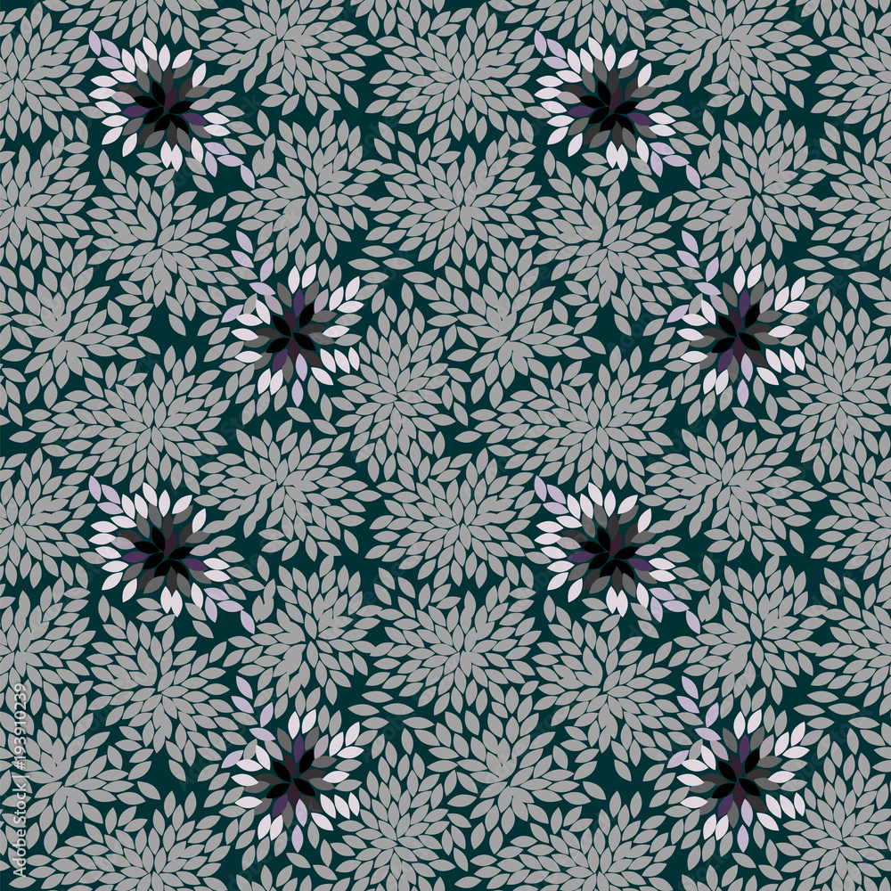 gray flowers, seamless pattern, vector2 gray flowers, seamless pattern, vector2