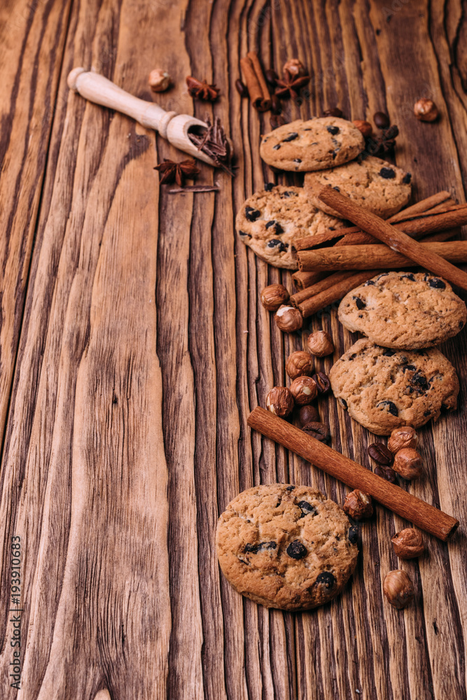 homemade cookies with chocolate chips homemade cookies with chocolate chips