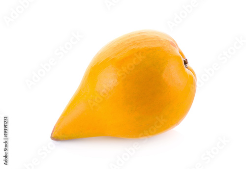 pouteria campechiana (kunth) baehni on white background photo