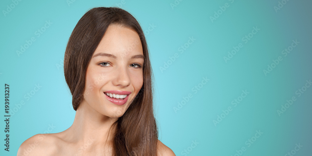 Fototapeta premium Young beautiful cute girl