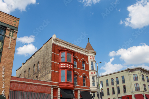 Small town buildings photo