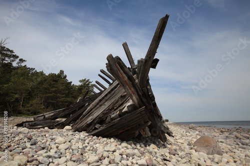 Swiks (or Swix) was a three-masted schooner from Åland that sank in the Baltic Sea, off the island of Öland, Sweden on 21 Dez. 1926 photo