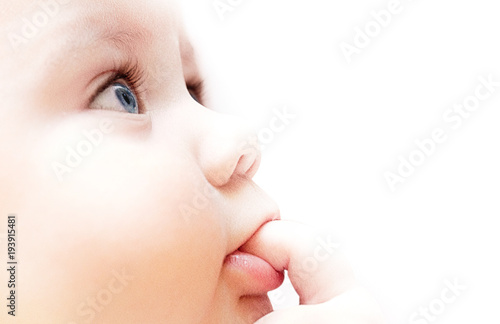 profile of a little baby
