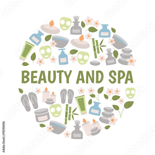Beauty and spa design concept.