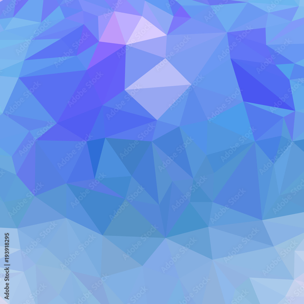 Blue polygonal background. Blue abstract of ice crystals in low-poly style. Mosaic for background. Blue background. Vector illustration. Blue polygonal background. Blue abstract of ice crystals in low-poly style. Mosaic for background. Blue background. Vector illustration.