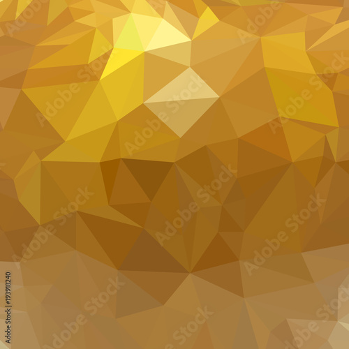 Yellow polygonal background. Yellow abstract mosaic for background. yellow background. Vector illustration.