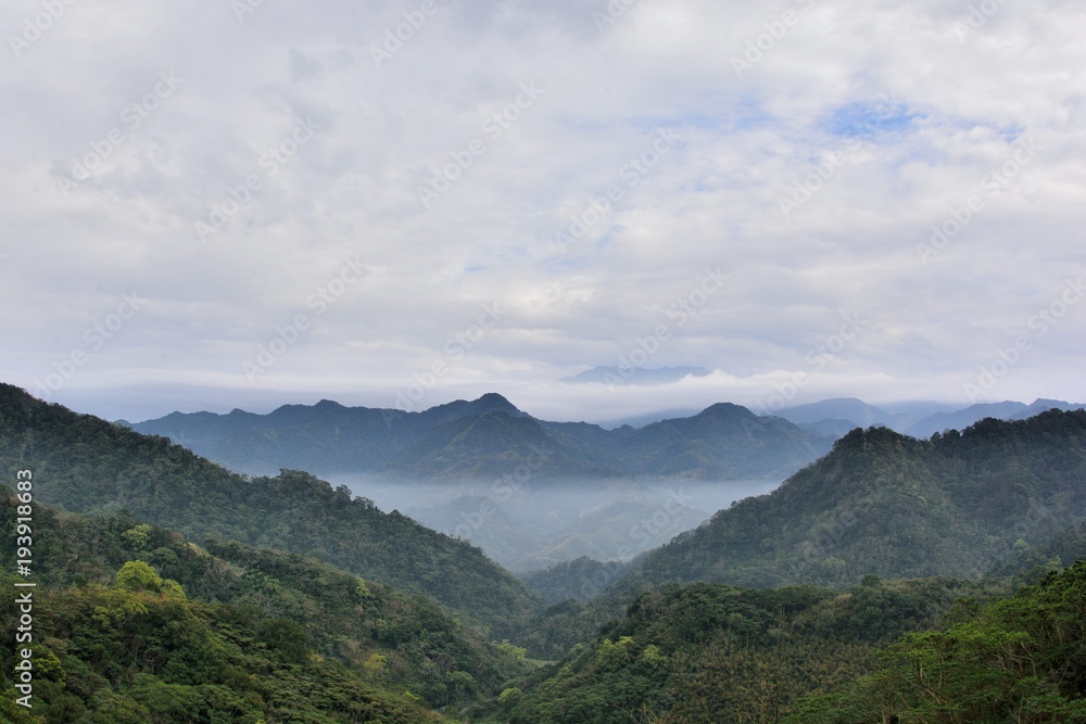 Mountains and clouds in the Hsinchu,Taiwan.