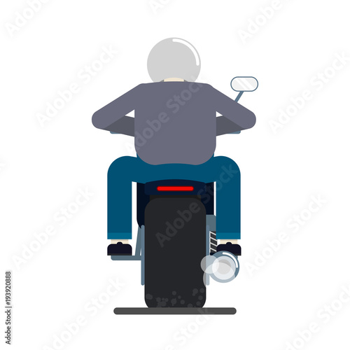 Rider on bike
