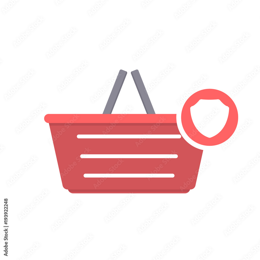 Basket buy protect security shop shopping icon Basket buy protect security shop shopping icon