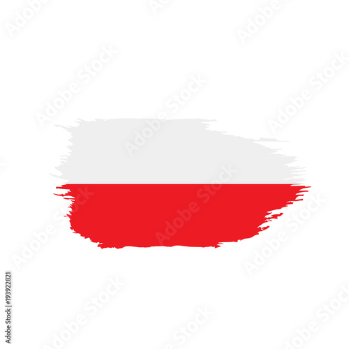 Poland flag, vector illustration