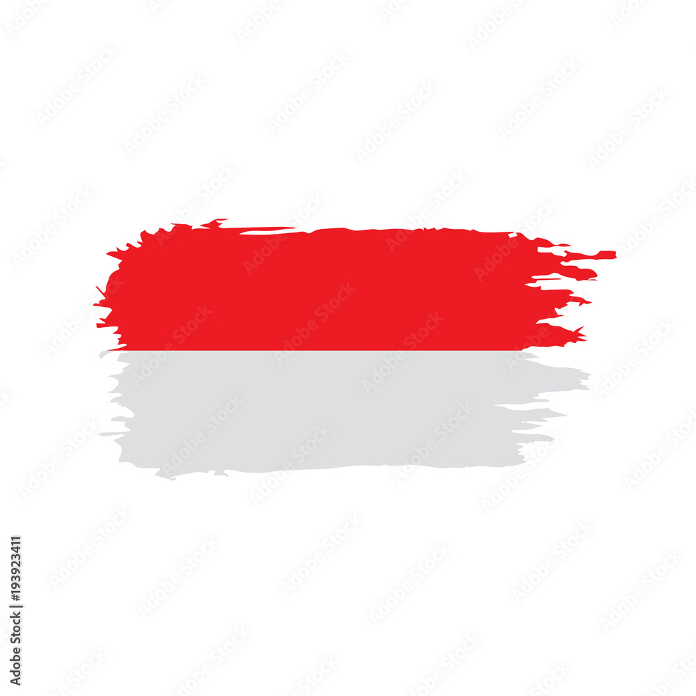 Indonesia flag, vector illustration Indonesia flag, vector illustration