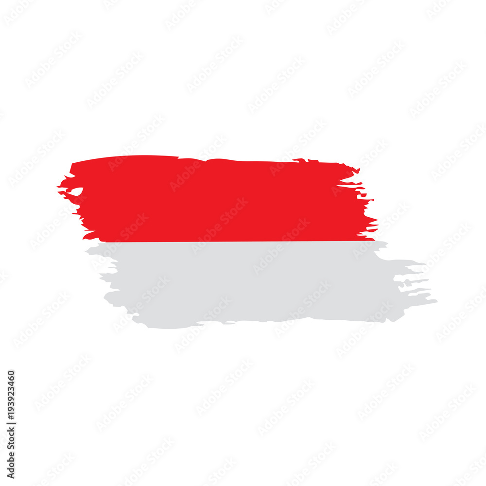 Indonesia flag, vector illustration Indonesia flag, vector illustration