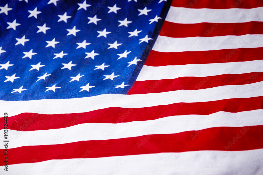 Obraz premium American flag laying