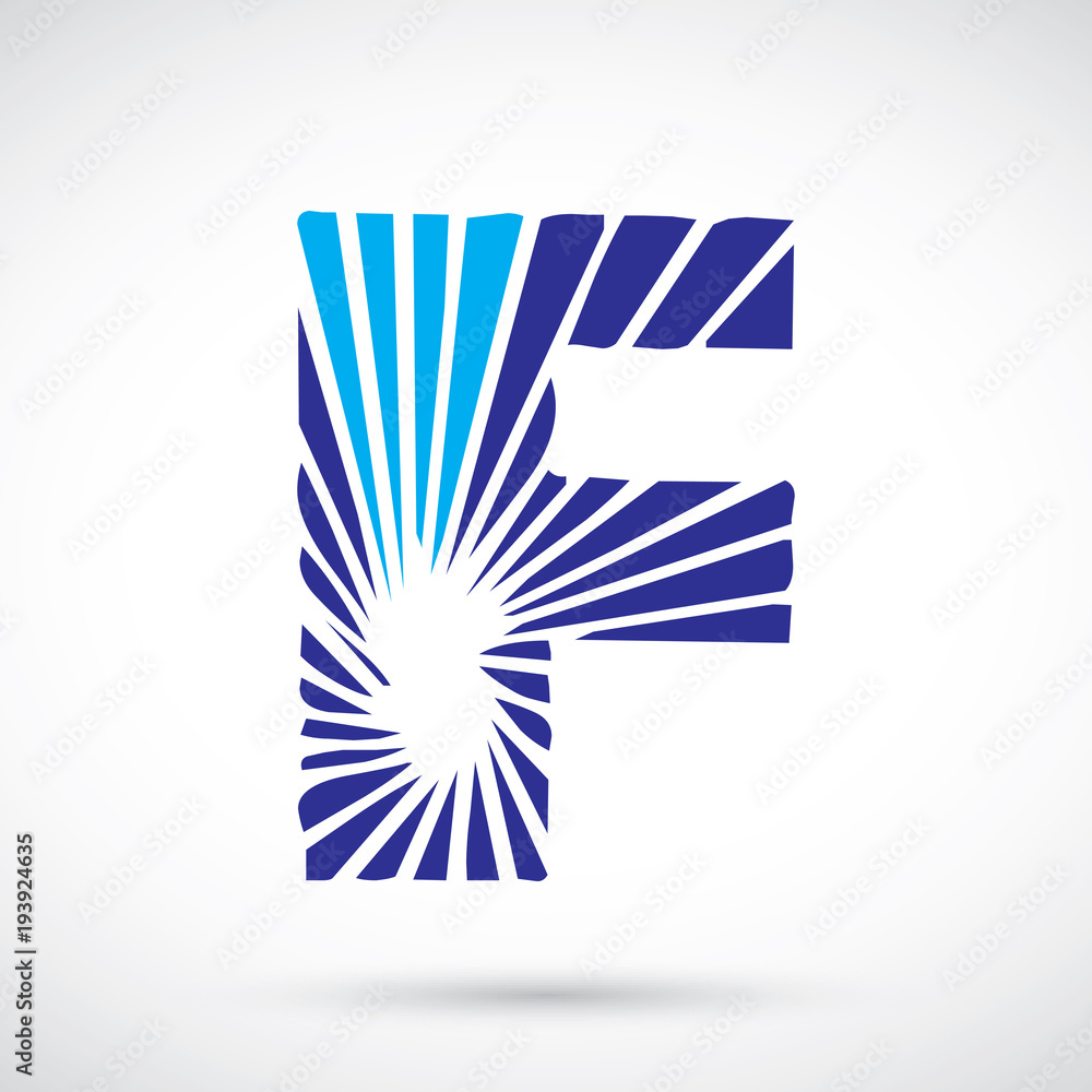 Obraz premium Letter F logo icon design template elements