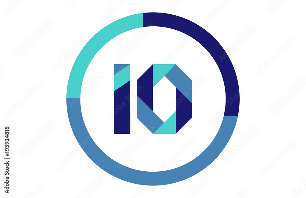 IO Global Circle Ribbon letter Logo IO Global Circle Ribbon letter Logo