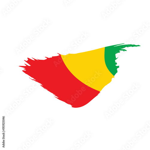 guinea flag  vector illustration