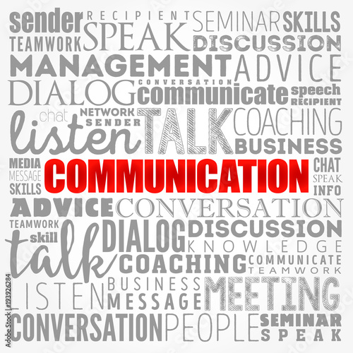 COMMUNICATION word cloud collage, business concept background