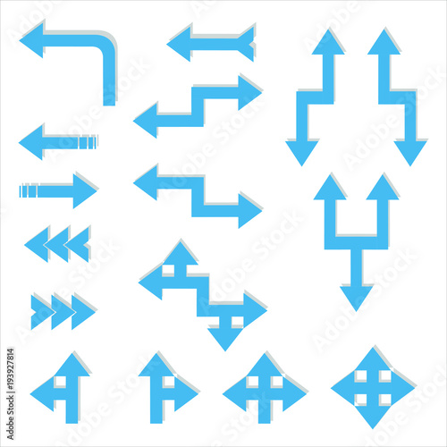 blue arrow vector