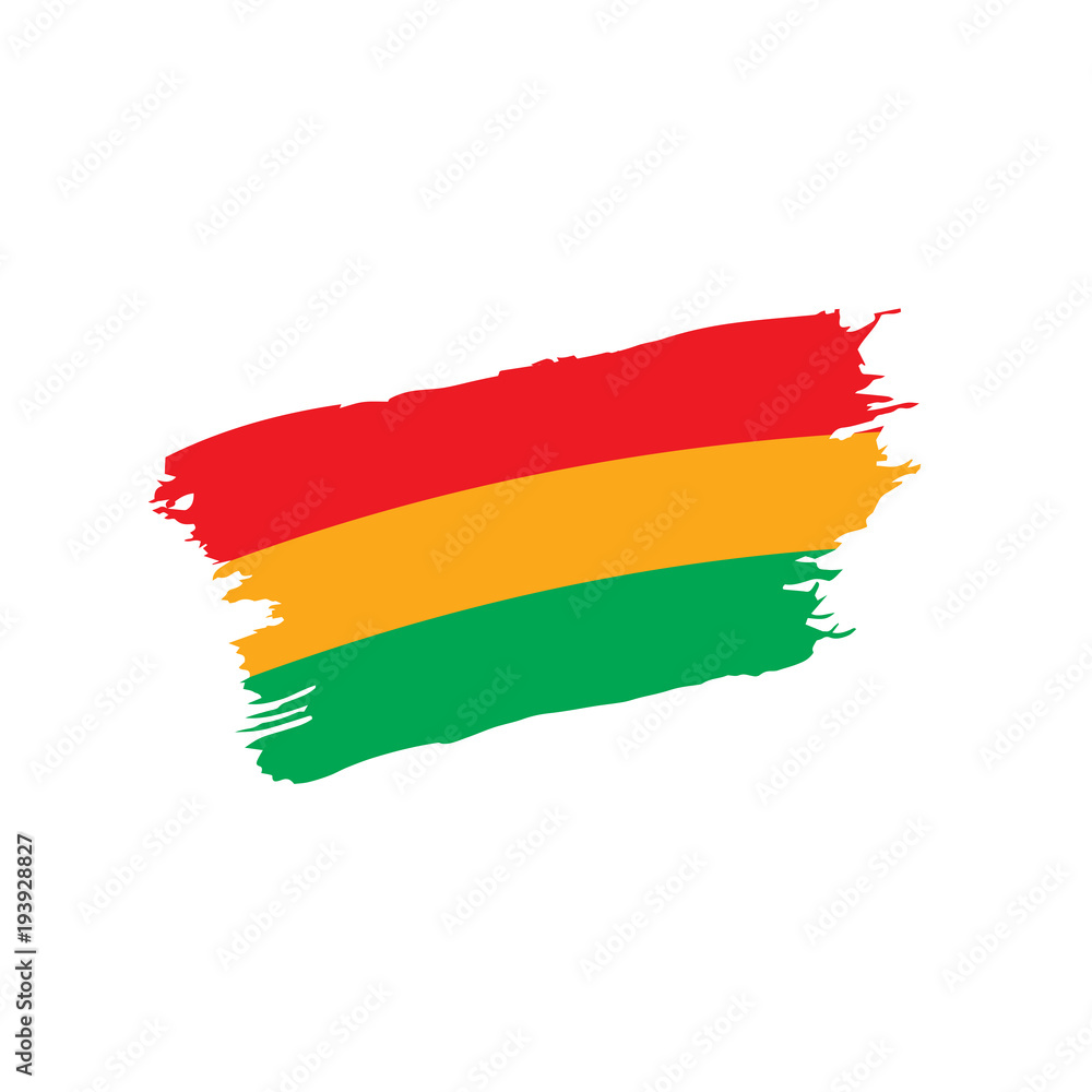 Bolivia flag, vector illustration Bolivia flag, vector illustration