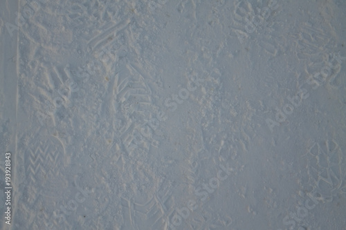 Footprints in the snow, texture
