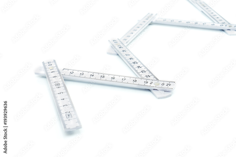 White measure isolated on white White measure isolated on white